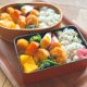 ハムエッグとエビ唐揚げ弁当